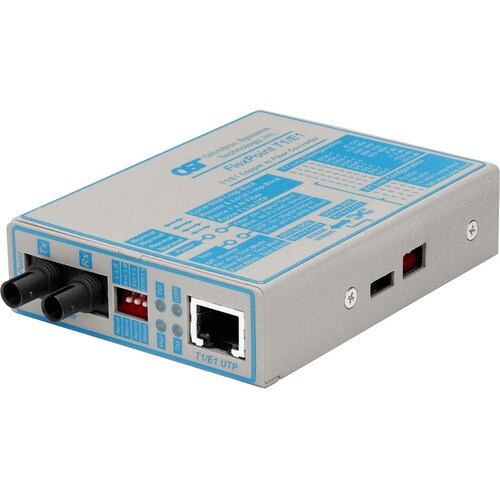 1X T1/E1 RJ45 / FIBER NO PWR FLEXPOINT T1/E1 ST SM 1310NM 30KM