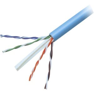 1000FT CAT6 BLUE PLENUM SOLID 4PR 24AWG BULK CBL