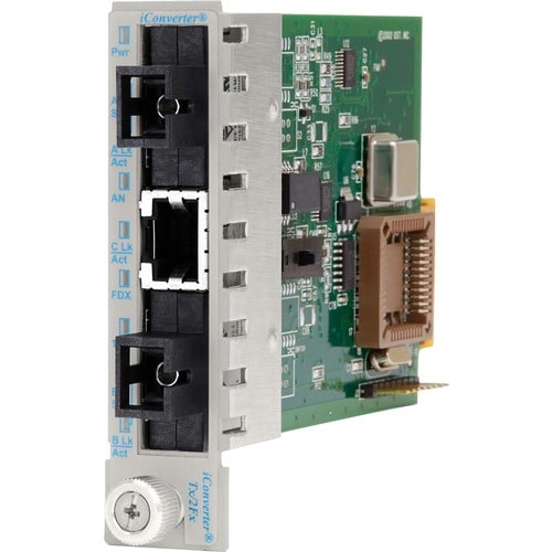 100 BASE-TX TO 2X 100BASE-FX ICONVERTER REDUNDANT FIBER MODULE