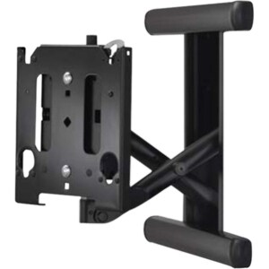 MEDIUM LOW-PROFILE IN-WALL SWING ARM MOUNT BLACK 30-55IN
