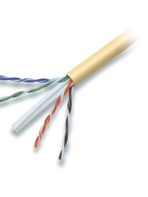 1000FT CAT6 YELLOW PLENUM SOLID 4PR 24AWG BULK CBL