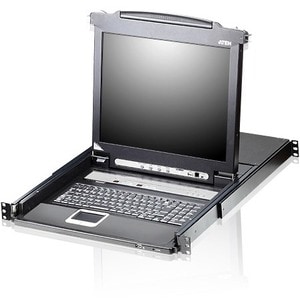 16PORT PS/2 SLIDEAWAY LCD KVM SWITCH 1U RM W/ CABLES