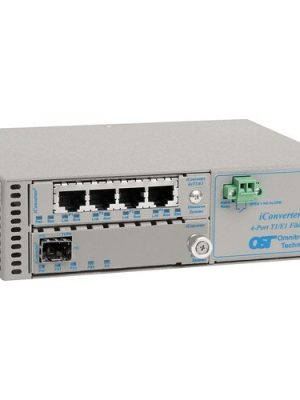 ICONVERTER 4T1 MUX 4X T1/E1 TO SFP OPTION MUX SA UNIV AC
