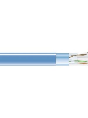 CAT6 400-MHZ SOLID BULK CABLE F /UTP PLENUM BL 1000-FT. SPOOL