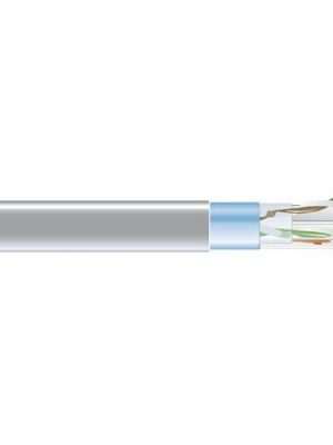 CAT6 400-MHZ SOLID BULK CABLE F /UTP PLENUM GY 1000-FT. SPOOL