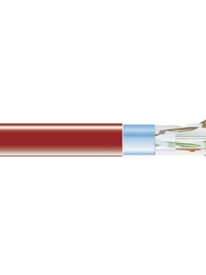 CAT6 400-MHZ SOLID BULK CABLE F /UTP PLENUM RD 1000-FT. SPOOL