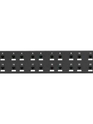 24-PORT CAT6 SURGE-PROTECTED PA TCH PANEL 2U