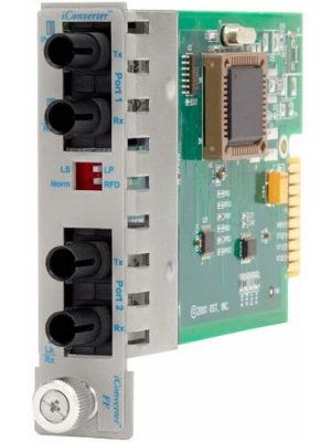 100 BASE-FX FIBER TO FIBER ICONVERTER ST MM 850 SM 1310 30KM