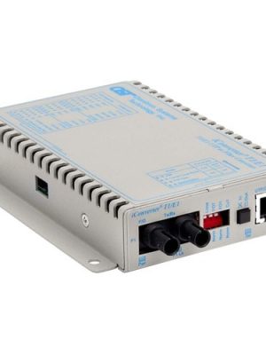 1X T1/E1 RJ45/RJ48 COPPER FIBER ICONVERTER ST SM 1310NM 30KM US AC