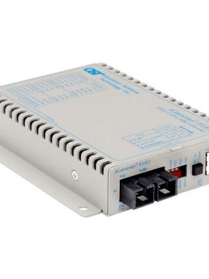 1X T1/E1 RJ45/RJ48 COPPER FIBER ICONVERTER SC MM 1310NM 5KM UNIV AC