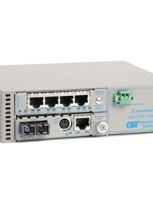 4T1M SF MUX 4X T1/E1 +10/100 SC/SM 1310NM/20KMSA UNIV AC MNG