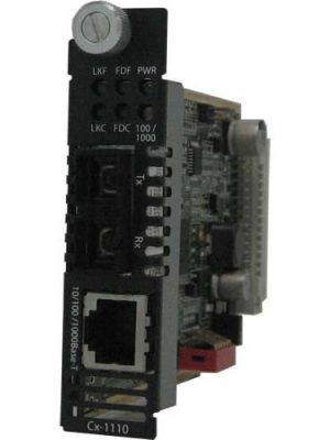 C-1110-S2SC10 MEDIA CONVERTER 10/100/1000-1000B-LX 10K 1310NM 2SC