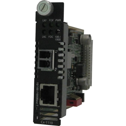 C-1110-S2LC40 MEDIA CONVERTER 10/100/1000-1000B-EX 40K 1310NM 2LC