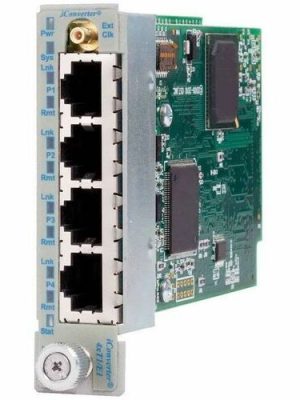 4 PORT RJ48 T1/E1 MULTIPLEXER ICONVERTER MUX MODULE CLOCK I/O