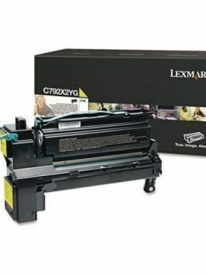 YELLOW TONER CARTRIDGE FOR C792 X792 EXTRA HIGH YIELD RETURN PRINT