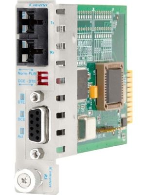 ICONVERTER RS232 DB9 TO SC/SM 1310NM/30KM IND TEMP -40 TO 75C