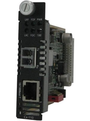 C-110-S2LC40 MEDIA CONVERTER 10/100B-TX-100B-EX 2LC 1310NM 40KM