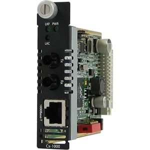 Perle Systems CM-1000-S2ST70 MEDIA CONVERTER 1000B-T-1000B-ZX 2ST 1550NM 70KM 05052130