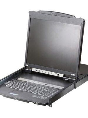 8PORT KVM SWITCH 19IN DUAL RAIL LCD