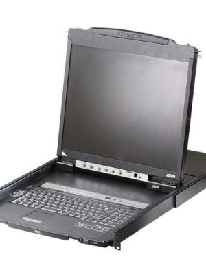 16PORT KVM SWITCH 19IN DUAL RAIL LCD