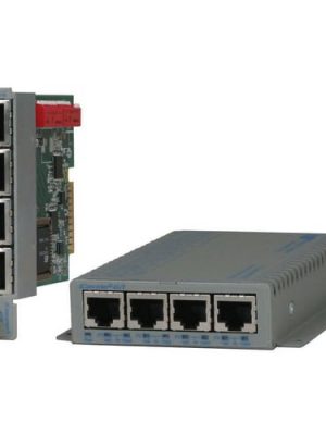 10/100/1000 BASE-T 4PORT SWITCH ICONVERTER 4GT ETHERNET VLAN US AC