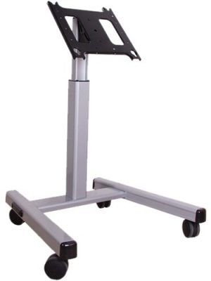 LARGE CONFIDENCE MONITOR CART SILVER 42-71IN