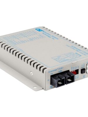 1X T1/E1 RJ45/RJ48 COPPER FIBER ICONVERTER SC SM 60KM WALLMOUNT AC