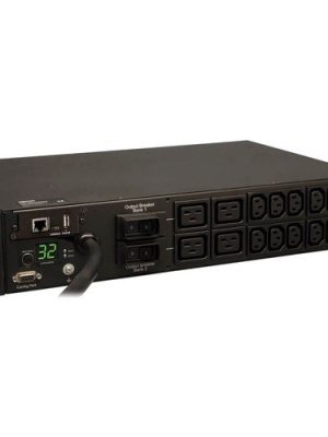 PDU MONITORED 7.3KW 230V 32A 12 C13 4 C19 IEC 309 12FT CORD 2URM