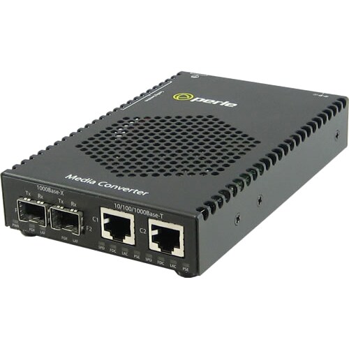 S-1110DP-DSFP POE MEDIA CVTR (2)10/100/1000T-(2)SFP