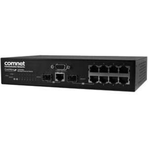 9PORT 1000MBPS MANAGED SWITCH 8 ELEC 2 ELEC OR SFP OPTICAL