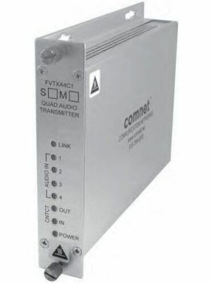 4CH BI-DIR DIGITAL AUDIO WITH CONTACT CLOSURE MM 1 FIBER