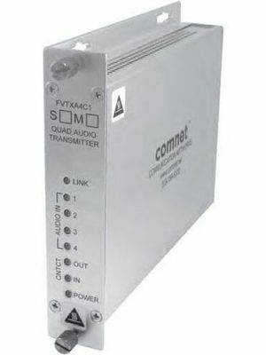 4CH BI-DIR DIGITAL AUDIO WITH CONTACT CLOSURE SM 1 FIBER