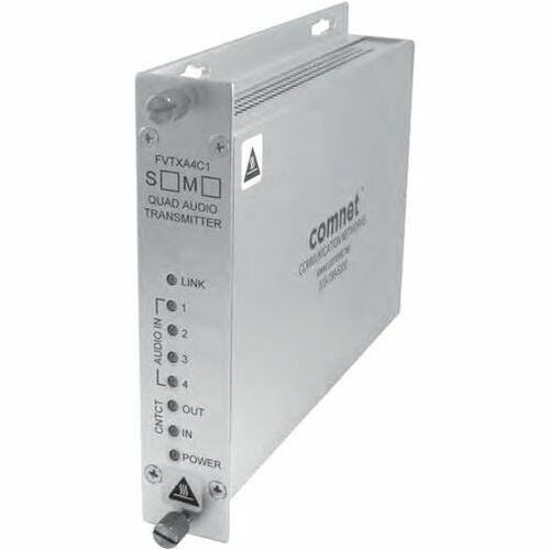4CH BI-DIR DIGITAL AUDIO WITH CONTACT CLOSURE SM 1 FIBER