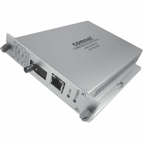 100MBPS MEDIA CONVERTER A ST CONN AC/DC PWER SM 1 FIBER