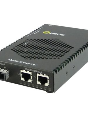 S-1110DP-M2SC2 POE MEDIA CVTR (2)10/100/1000BT-1000BLX MM 2SC 2KM