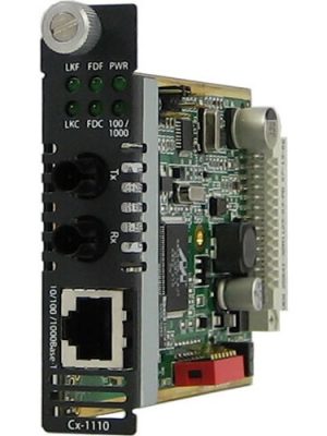 C-1110-M2ST2 MEDIA CVTR 10/100/1000BASET-1000BLX MM 2ST 2KM
