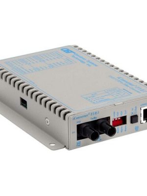 1X T1/E1 RJ45/RJ48 COPPER FIBER ICONVERTER ST MM 1310NM 5KM US AC