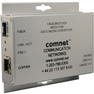 1000MBPS MEDIA CONVERTER POE 48V POE POWER SUPPLY INCLUDED