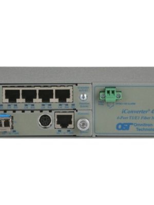 ICONVERTER 4XT1/E1 +10/100/1000 TO SC/SM 1.3/12KM18-60VDC W/MGMT