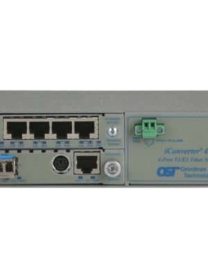 ICONV 4X T1/E1 + 10/100/1000 TO SC/SM 1.5/80KM AC PS W/MGMT