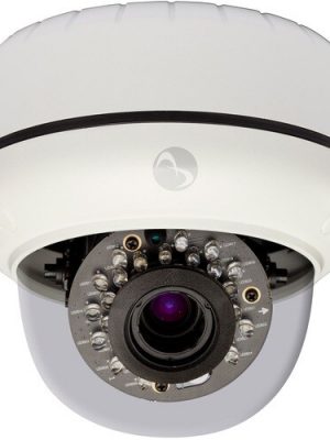INDOOR 720P WDR 3-9MM LENS IR ILLUMINATOR POE WHT CLEAR BUBBLE