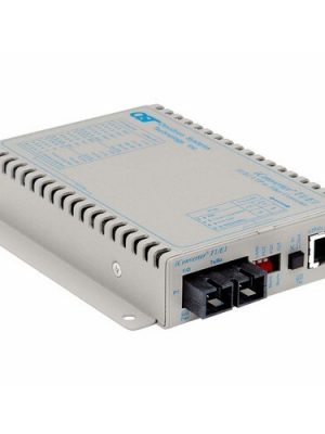 1X T1/E1 RJ45/RJ48 COPPER FIBERICONVERTER SC SM 30KM WM DC WIDE