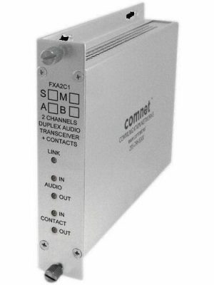 SIMPLEX AUDIO + CONTACT CLOSURE TRANSMITTER SM 1 FIBER