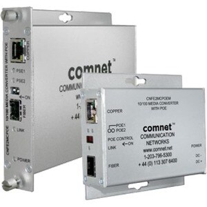 100MBPS MEDIA CONVERTER POWER OVER ETHERNET SMALL SIZE 48V