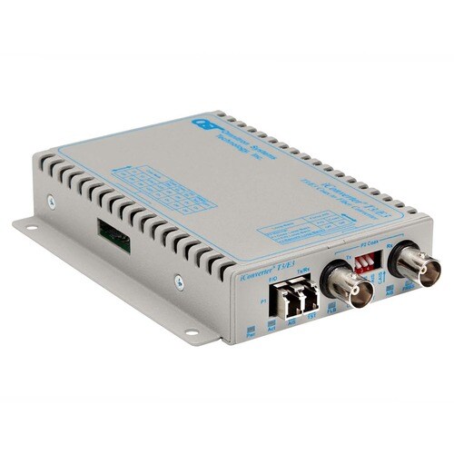 ICONVERTER T3 COAX TO LC/SM FIBER 1.3/30KM STAND ALONE W/ AC PS