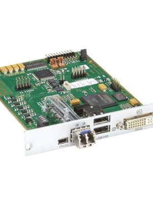 KVM RECEIVER DVI-D USB HID SM F IBER MODULAR EXT CARD