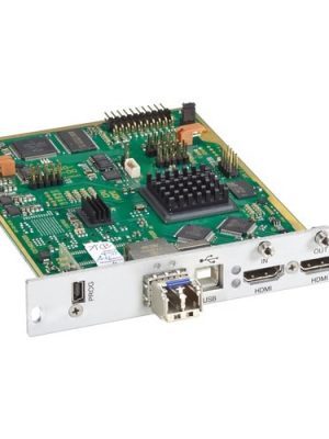 Black Box Corporatio DKM FX TRANSMITTER MODULAR INTE RFACE CARD HDMI & USB HID OVER FI ACX1MT-HDM2-SM