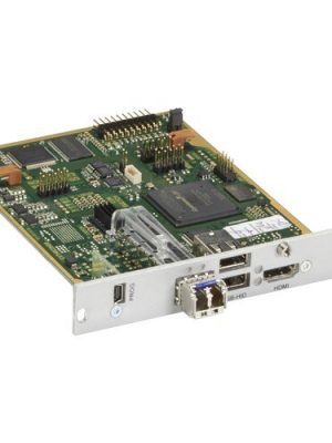 KVM RECEIVER DVI-D USB HID SM F IBER MODULAR EXT CARD
