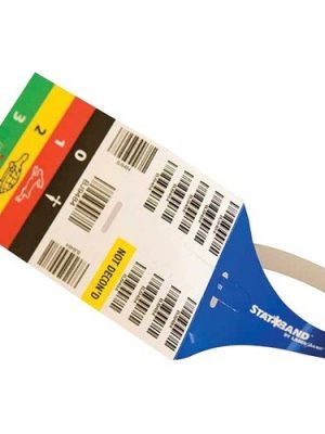 1000PK TAG WRISTBAND ADHESIVE CLOSURE ADULT STATBAND RAPID ID PET