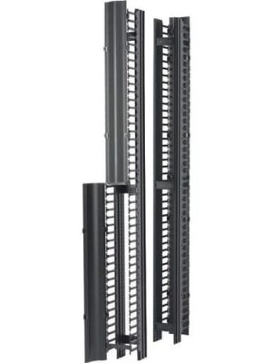 3INX84IN VT CABLE MGR SINGLE SIDED BLK